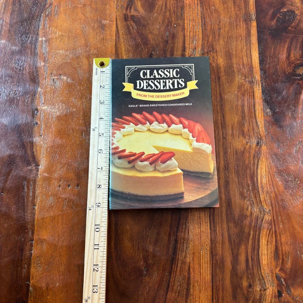 Vintage 1984 Borden Eagle Brand Classic Desserts Cookbook Spiral Bound 124 Pages